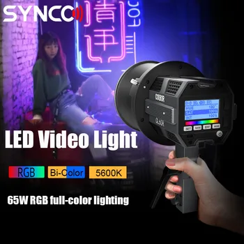 SYNCO COLBOR CL60R RGB LED Luz de Vídeo Silencioso Photograhy de Luz Com Controle de APLICATIVO Bowens Montagem de Foto de Estúdio da Lâmpada para Fotografar