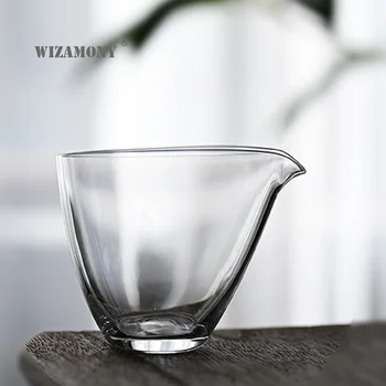 WIZAMONY чай Japonês de vidro justo copa do manual resistente ao calor espessura de vidro pública copa do uniforme xícara de chá mar de vidro do chá distribuidor