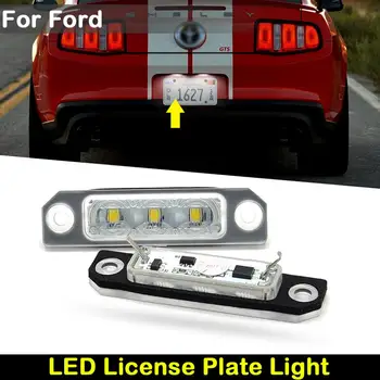 Para o Ford Mustang, o Flex Focus Fusion Touro Traseira do Carro Branco do DIODO emissor de Luz da Placa de Licença o Número da Placa da Lâmpada