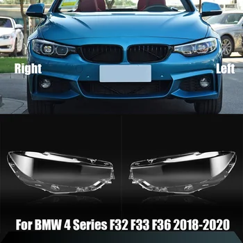 Para o BMW Série 4 F32 F33 F36 2018-2020 Farol Tampa Transparente Farol Lâmpada Shell de Substituir o Original Abajur Plexiglass
