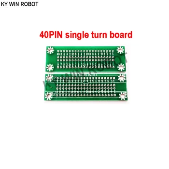 5pcs/LOTES adaptador Multifuncional placa 40PIN único turno de teste da placa breadboard universal de placa de orifício da placa do PWB