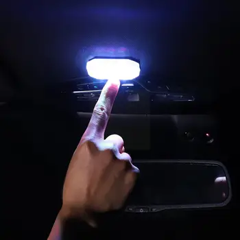 7 Cores do Sensor de Carro Iluminação LED sem Fio Auto Mini Interior de Carregamento Lâmpada Atmosfera Ambiente de Luz de 12V USB Mag N6E8