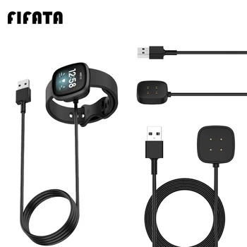 FIFATA USB Magnético Carga Rápida Dock Para Fitbit Versa 3/Fitbit Sentido Smart Watch, Relógio de Substituição Carregador de Carregamento da Base de dados