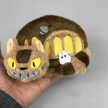 Meu Vizinho Totoro dos desenhos animados Bonitos Ônibus Crianças e Bolsa da Moeda do Saco Zip Bag de Pelúcia Boneca Brinquedo Meninas Dom
