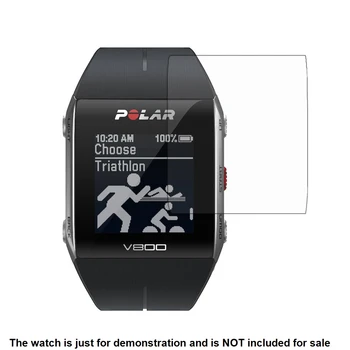 2x Claro Protetor de Tela LCD Protetor de Capa Mole do Escudo à Prova de Água-Filme a Pele para o Polar V800 Esportes Smart Watch Acessórios