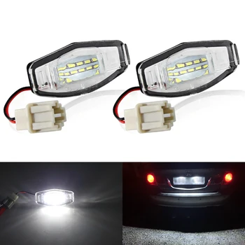 2Pcs Canbus Número de LED da Placa de Licença Lâmpada de Luz Livre de erros 6000k Branco para Honda Accord Odyssey 2000-20004 Acura TSX 2001-2005