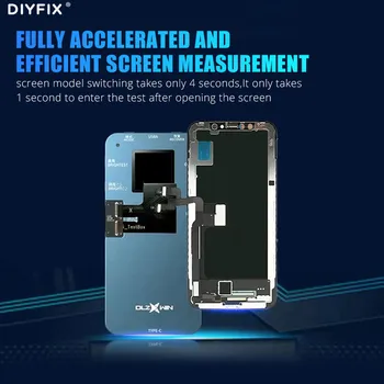 DL S300 19 em 1 Tela LCD de Testador De Iphone6-12 Pro Teste Máximo de Visualização 3D Toque em Tensão Primária de Restauração de Cores
