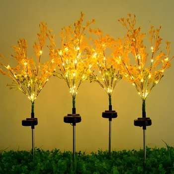 led solar de estupro chão flor da lâmpada do gramado do jardim da lâmpada exterior do jardim villa de férias decoração da lâmpada