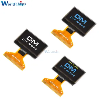 0.96 Polegadas OLED Tela LCD 128X64 Resolução Chip de Controle SPI Interface IIC 30PIN Azul/Branco/Amarelo / Azul Módulo de Exibição