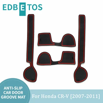 Para Honda CR-V CRV Acessórios 2007-2011 Não-Derrapante, Anti Poeira, Suporte de Copo Insere, Porta de Bolso Forros,Console Central do Forro de Tapetes