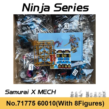 Novo 16 Temporadas Ninja Samurai X Mech Blocos De Construção Dragão De Ouro Nya Garmadon Figuras Tijolos De Brinquedos Para O Menino Presentes De Natal 71775