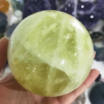 1.1 kg Natural citrino Cristal esfera amarela de quartzo, pedra preciosa bola de Reiki de cura