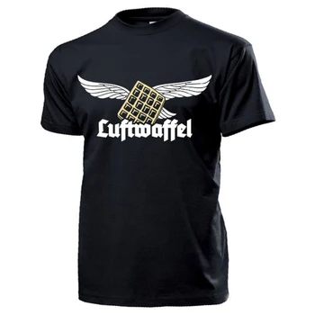 Humor Engraçado Luftwaffe Força Aérea Waffle Alemão Antigo T-Shirt. Verão do Algodão O-Neck Manga Curta Mens T-Shirt Nova S-3XL