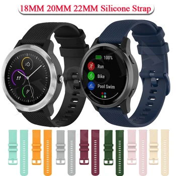 18 20 22 Inteligente pulseiras de Relógio para Garmin Forerunner55/245/245M/645/255/Vivoactive 3/3S/4S/4 de silicone Inteligente faixas de relógio Pulseira