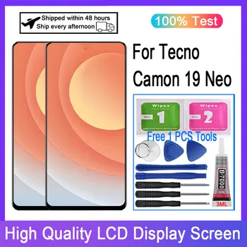 Original Para a Tecno Camom 19 Neo CH6i Tela LCD Touch screen Digitalizador Substituição