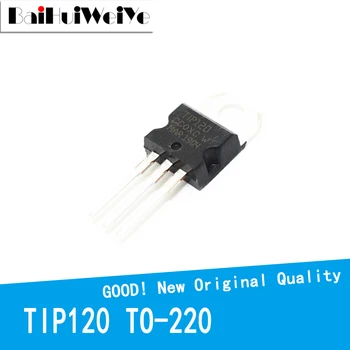 10PCS/LOT TIP120 120 PONTA-120 NPN TO-220 Novo e Original IC Chipset MOSFET MOSFT TO220