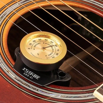DGH-01 Guitarra umidificador com Higrômetro Acústico de Violão Clássico Ferramentas de Manutenção