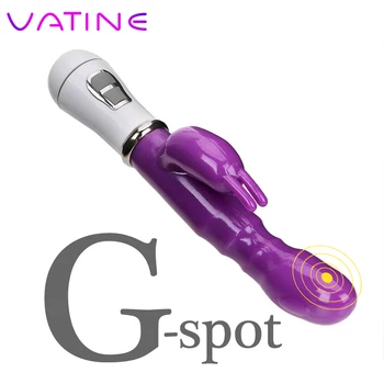 VATINE Coelho Vibrador Estimulador do Clitóris Erótica, Brinquedos do Sexo Para Mulheres De 12 Modo de Vibração Feminina Masturbador G-spot Massagem