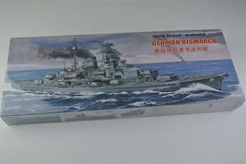 30CM Escala de Navio de guerra da segunda Guerra Mundial KM Encouraçado Bismarck conjunto de Plástico Modelo Elétrico do Brinquedo