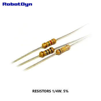 Resistor de 470K Ohms, 1/4W, 5%, o MERGULHO (ª) (pacote com 100 unidades)