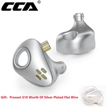 CCA CXS Aparelhagem hi-fi Fone de ouvido com Fio de Alumínio do Metal Na Orelha Monitor de Fones de ouvido Fones de ouvido de Música Jogo de Esporte de Baixo Exterior Microfone de Fone de ouvido