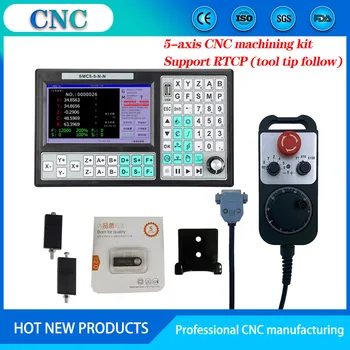 CNC de 5 eixos, kit de máquina de gravura do sistema de controle de movimento com parada de emergência volante eletrônico (MPG) suporte a RTCP