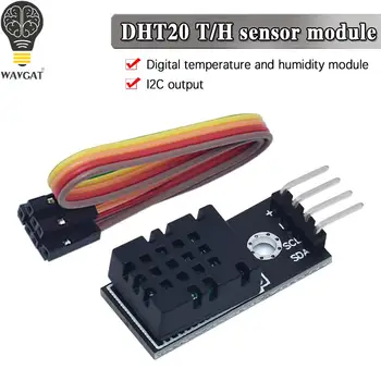 DHT20 Sensor de Temperatura E Umidade IIC Digital do Sinal de Saída do Sensor de Humidade do Módulo Substitui DHT11 Para Arduino