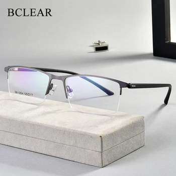 BCLEAR TR90 Miopia Metade Óculos Homens Ultra-leve óculos de Negócios Óculos Flexível Espetáculo Armação de Óculos Homens Computador