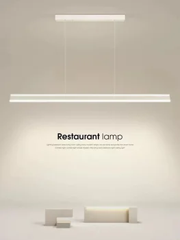LED moderna sala de Jantar iluminação do Candelabro Nórdicos restaurante longo luzes de Suspensão do office luminárias Barra de iluminação luminárias