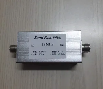 BPF-18M 18 mhz isolamento alto filtro passa-banda de onda curta de comunicação anti-interferência melhorar a relação sinal-ruído