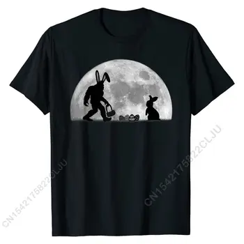 Sasquatch Coelhinho Da Páscoa Design Engraçado Bigfoot Ovo De Páscoa T-Shirt Especial Homens, Camisetas Design Tops Camisa De Algodão Impresso