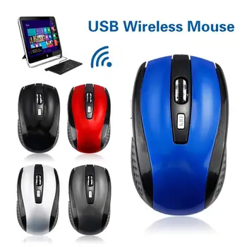 Mouse sem fio de 1600 DPI sem Fio de 2,4 GHz de Jogo Rato Receptor USB Pro Gamer De PC Portátil da área de Trabalho