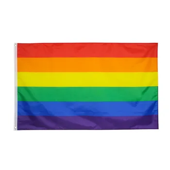 Candiway amor bandeira 90cm x 150cm Bandeira do arco-íris 3x5 PÉS Poliéster padrão de Bandeira do Orgulho Gay em Paz Bandeiras