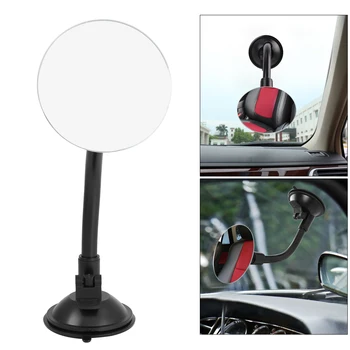 X Autohaux Blind Spot Ajustável Espelho do Carro Rodar ventosa Preto Braço Espelho Retrovisor Universal para Todos os Veículos