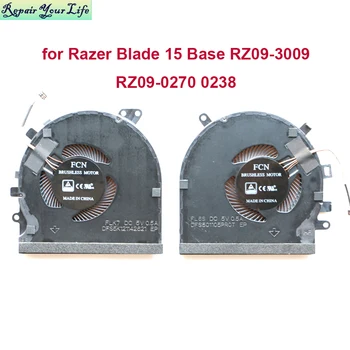 Computador CPU GPU Ventiladores de Refrigeração para Razer Blade 15 da Base de dados de RZ09-3009 0270 RZ09-0328 2020 Gtx 2060 GTX1660ti FM5D FLK7 Dfs501105pr0t