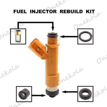 Injetor de combustível kit de reparação de Orings Filtros para TOYOTA ÁSIA/NA Corrida De 1,5 L 3SZ 2008-2009 23250-BZ010 23209-BZ010