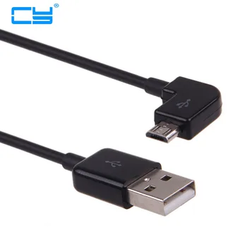 Esquerda em ângulo de 90 graus Micro USB Macho para USB de Dados Carga Rápida Sincronização Cabo de Dados para o Telefone Móvel e Tablet 0,2 m 1m 2m 3m 5m