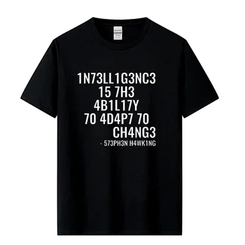 Física Coder T-Shirt É Programa de Computador Hacker CPU Homens, Camisetas 100% Algodão Adaptar-se ou Morrer Carta Topos & Tees Presente Personalizado T-Shirt