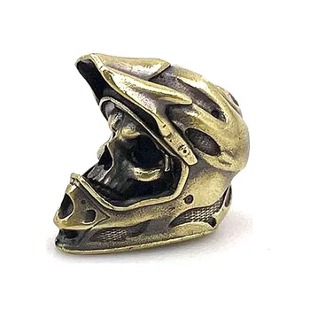 Bronze Cavaleiro da Morte Faca Esferas de Tecido do Cordão de DIY Pingente Jóias Acessórios EDC Exterior Ferramenta de Paracord Chaveiro Corda de Suspensão