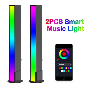 VIJIM GL01 Inteligente Barras de Luz RGB Música Luzes de Controle de Som Ritmo de Captação de Luz de Sincronização de Música Kit de Obras Jogar Jogos de PC de Sala de TV