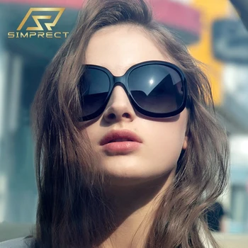 SIMPRECT de grandes dimensões Óculos de sol das Mulheres, Em 2022, a Marca de Moda de Designer Rodada de Óculos de Sol Retrô Vintage Grande Quadro de Sombras Para Mulheres