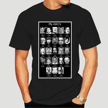 100% Algodão, O decote Personalizado Impresso Homens T-shirt Assassino em Série da Abc Mulheres T-Shirt 2517X