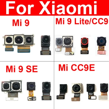 Frente e Traseira da Câmera Principal Para o Xiaomi Mi 9 Lite Mi9 Mi 9 SE CC9 CC9e de Volta Câmera Grande & Pequeno de frente para o Módulo de Câmera de Peças de Reposição