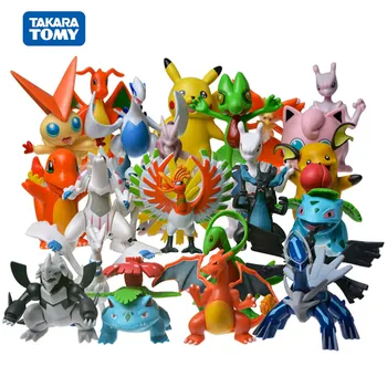 Pokemon Figuras de Anime Brinquedos Premium PVC de 6 a 9 Cm de Pikachu, Charizard Mewtwo Figura de Ação do Modelo de Enfeite de Estimação Recolher os Brinquedos Presentes Crianças