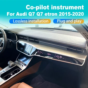 Carro Android Instrumento de Painel Central Para a Audi A4L A4 / S4 / RS4 A5 S5 RS5 Q7 2017 2018 2019 2020 LCD co-Piloto de Visualização Multimédia
