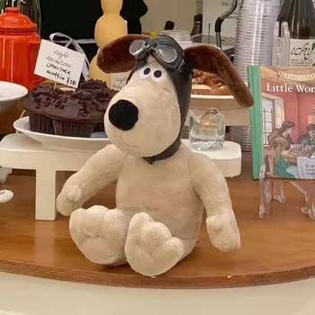 23cm Wallace E Gromit cão de Pelúcia do Animal Cão Aviador de Pelúcia, Boneca Bonito Macio Recheado de Brinquedos Para Crianças de Presentes de Aniversário