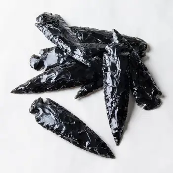 3.5-4cm obsidiana natural arrowhead 1pc