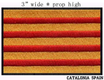 Catalunha Bandeira Espanha patch bordado 3
