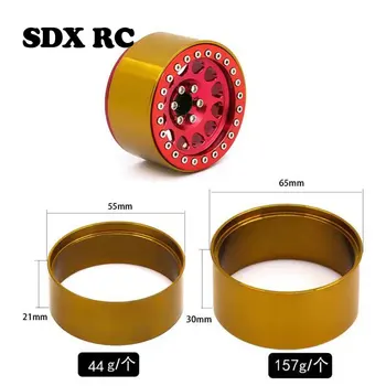 2pcs 1.9 2.2 Contrapeso cubo de Roda Aro para 1/10 RC Rastreador Axial SCX10 90046 AXI03007 TRX-4 RedCat D90