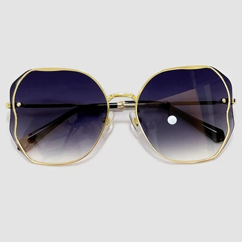 2021 Gradiente De Óculos De Sol Das Mulheres Da Marca Do Designer De Óculos De Sol Vintage Marrom Feminino Condução Óculos, Oculos De Sol